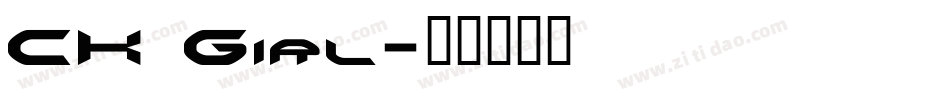 CK Girl字体转换